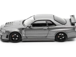 Nissan Skyline GT-R (R34) Z-Tune RHD (Right Hand Drive) Gray Metallic "Thailand Diecast Expo 2025 Event Edition" 1/64 Diecast Model Car by Inno Models