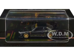 Nissan "Top Secret" Silvia (S15) RHD (Right Hand Drive) Matt Black with Carbon Hood "APA XPO 2025 Event Edition VIP Ticket Bundle" 1/64 Diecast Model Car by Inno Models