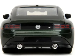 2023 Nissan Z Dark Green Metallic with Black Top Fast X 2023 Movie Fast & Furious Series 1/24 Diecast Model Car Jada 34791