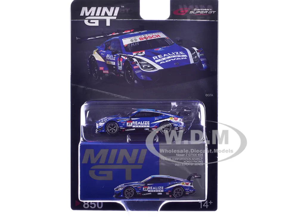 Nissan Z GT500 #24 Daiki Sasaki - Kohei Hirate "Kondo Racing - Realize Group" "Super GT Series" (2023) Limited Edition 1/64 Diecast Model Car by Mini GT