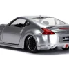 Nissan 370Z Silver Black Hood Fast & Furious Series 1/32 Diecast Model Car Jada 31852