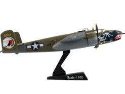 North American B 25J Mitchell Bomber Aircraft Betty s Dream United States Air Force 1/100 Diecast Model Airplane Postage Stamp PS5403-3