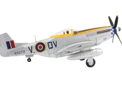 North American Mustang Mk.IV Fighter Aircraft "Flight Lieutenant Arthur S. 'Joe' Doley, 19th Squadron" (1945) British Royal Air Force "Air Power Series" 1/48 Diecast Model by Hobby Master