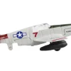 North American P 51C Mustang Fighter Aircraft Gray Tuskegee Airmen United States Army Air Force with Runway Section Diecast Model Airplane Runway24 RW190