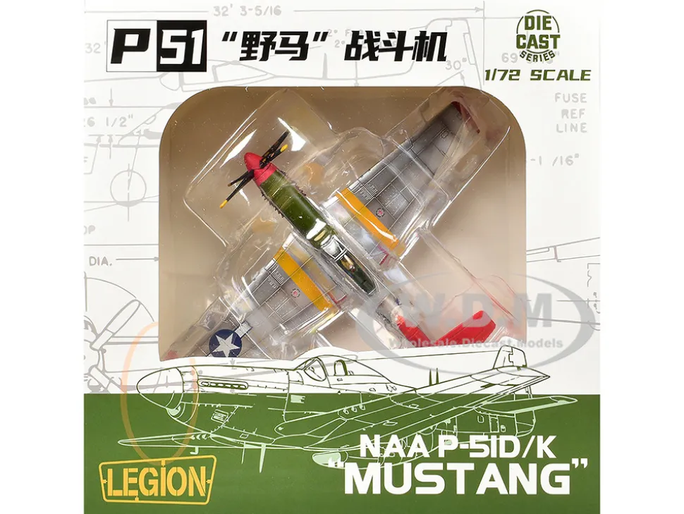 North American P-51D Mustang Aircraft "Duchess Arlene, Robert Williams, 100th Fighter Squadron, 332nd Fighter Group, Tuskegee Airmen, Fifteenth Air Force, Italy" (1944) United States Army Air Forces 1/72 Diecast Model Airplane by Legion