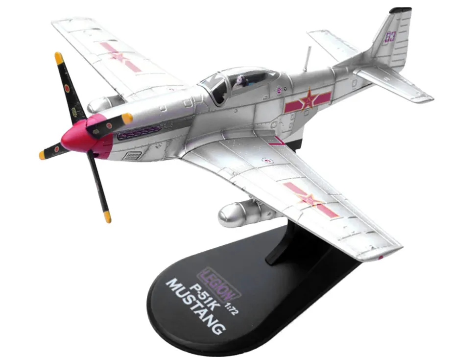 North American P-51D Mustang Aircraft "Captured from Chinese Nationalist Forces, Chinese People's Revolution Military Museum" People's Liberation Army Air Force 1/72 Diecast Model Airplane by Legion
