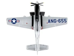 North American TF-51D Mustang Fighter Aircraft #655 "Toulouse Nuts, West Virginia Air National Guard" United States Air Force 1/100 Diecast Model Airplane by Postage Stamp