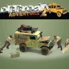 Off-Road Adventure 2 6 piece Diecast Set 4 Male Figurines 2 Accessories Limited Edition 4800 pieces Worldwide 1/64 Scale Models American Diorama 76496