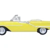 1957 Oldsmobile 88 Convertible Coronado Yellow 1/87 HO Scale Diecast Model Car Oxford Diecast 87OC57001