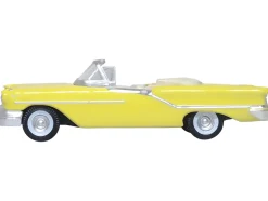 1957 Oldsmobile 88 Convertible Coronado Yellow 1/87 HO Scale Diecast Model Car Oxford Diecast 87OC57001