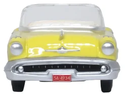 1957 Oldsmobile 88 Convertible Coronado Yellow 1/87 HO Scale Diecast Model Car Oxford Diecast 87OC57001