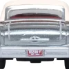 1957 Oldsmobile 88 Convertible (Top-Up) Juneau Gray with White Top and Red Interior 1/87 (HO) Scale Diecast Model Car by Oxford Diecast