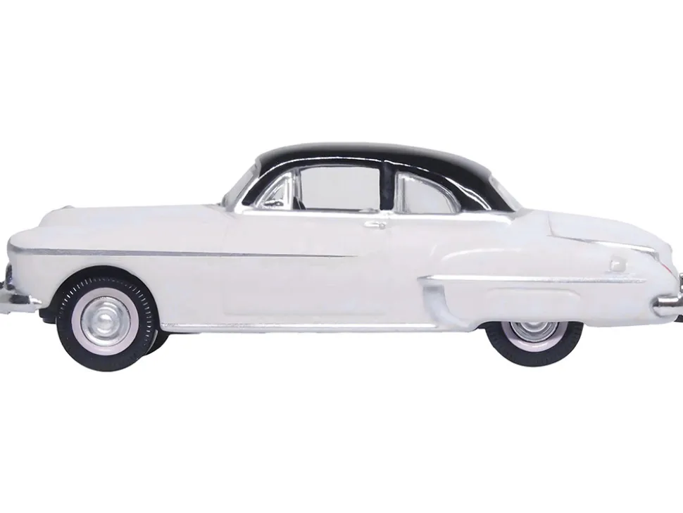 1950 Oldsmobile Rocket 88 Coupe Marol Gray with Black Top 1/87 (HO) Scale Diecast Model Car Oxford Diecast 87OR50005