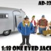 One Eyed Jack "Trailer Park" Figure For 1:18 Scale Diecast Model Cars American Diorama 23876