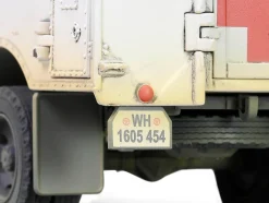 Opel Blitz Kfz.305 Ambulance Gray and White Weathered German Army Armoured Fighting Vehicle Series 1/32 Diecast Model Forces of Valor FOV-801101A