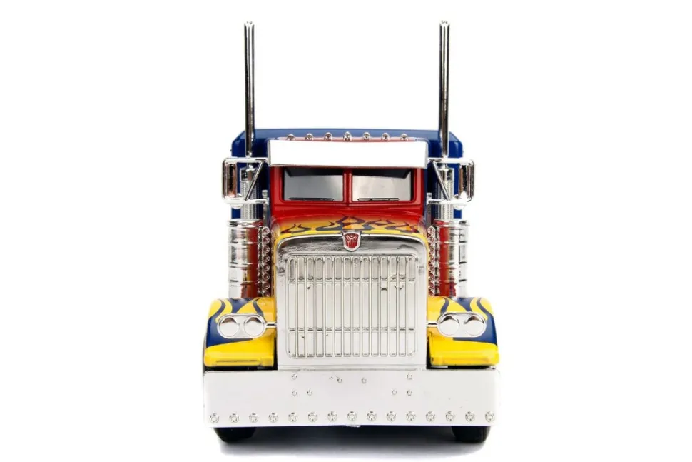 Optimus Prime Truck Robot Chassis Transformers Movie Hollywood Rides Series Diecast Model Jada 30446