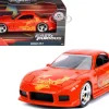 Orange Julius' Mazda RX-7 Orange Metallic Graphics Fast & Furious Series 1/32 Diecast Model Car Jada 31442