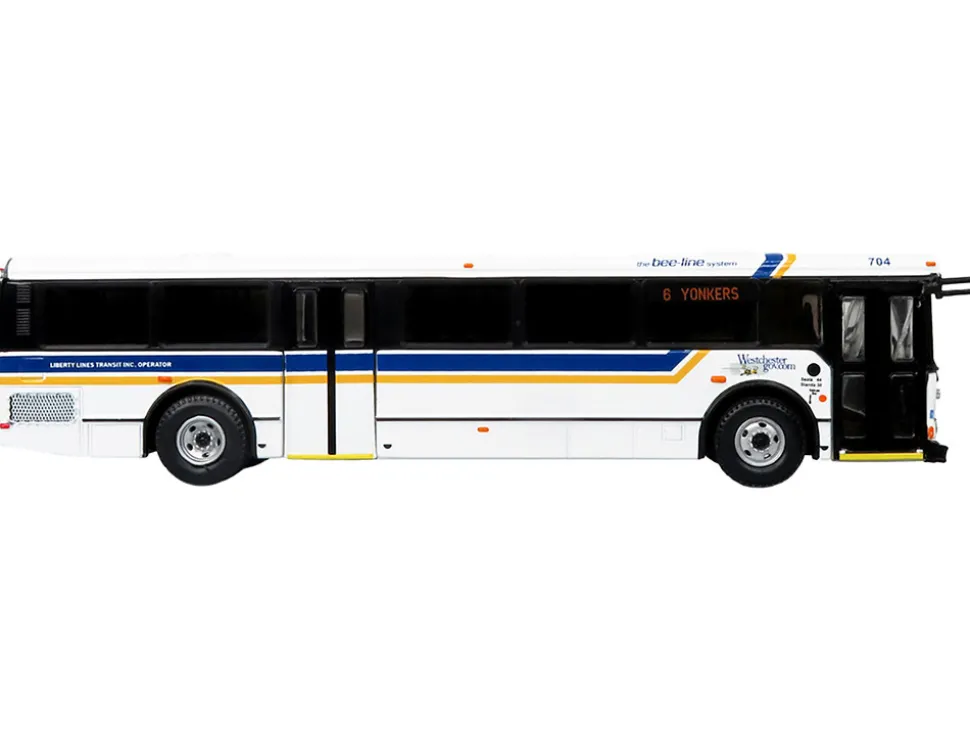 2006 Orion V Transit Bus Westchester NY Bee Line 6 Yonkers Limited Edition The Vintage Bus and Motorcoach Collection 1/87 (HO) Diecast Model Iconic Replicas 87-0515