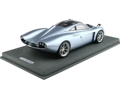 Pagani Huayra Codalunga Azzurro Sardegna Matt Blue Metallic with Black Top with DISPLAY CASE Limited Edition to 200 pieces Worldwide 1/18 Model Car by BBR
