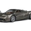 Pagani Huayra Codalunga Gun Metal Gray Metallic with Sunroof and Extra Wheels 1/64 Diecast Model Car by CM Model
