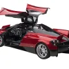 Pagani Huayra Metallic Red Carbon Top Silver Wheels 1/12 Model Car Autoart 12234
