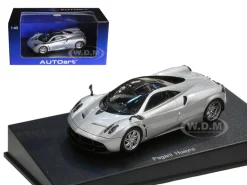 Pagani Huayra Metallic Silver 1/43 Diecast Model Car Autoart 58206