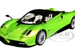 Pagani Huayra Roadster Verde Firenze Green Metallic Carbon Luggage Set 1/18 Model Car Autoart 78288