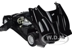 Pagani Zonda C12 Black 1/24 Diecast Car Model Motormax 73272