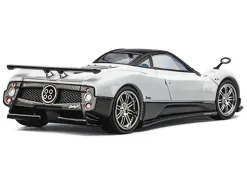 Pagani Zonda F Pearl White with Black Top 1/64 Diecast Model Car by CM Model