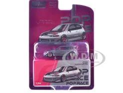 Pandem Civic EG6 RHD (Right Hand Drive) Raw Metal with No Hood 1/64 Diecast Model Car by Pop Race