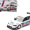 Pandem Civic EG6 RHD (Right Hand Drive) White with Stripes and Graphics "VDX - Tokyo Auto Salon Hong Kong 2025" Special Edition 1/64 Diecast Model Car by Pop Race
