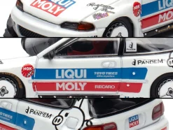 Pandem Civic EG6 RHD (Right Hand Drive) White with Stripes and Graphics