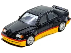 Pandem Rocket Bunny 190E Black with Red and Yellow Stripes