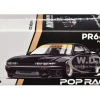 Pandem S13 RHD (Right Hand Drive) Black with Gold Accents 1/64 Diecast Model Car by Pop Race