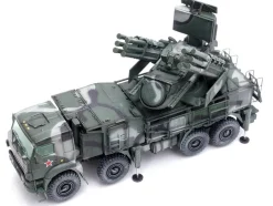Pantsir S1 96K6 Self Propelled Air Defense Weapon System Tri Color Camouflage Russia s Armed Forces Armor Premium Series 1/72 Diecast Model Panzerkampf 12216PA