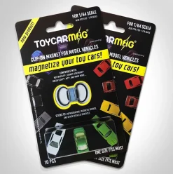10pc Clip-On Magnets Clip and Display 1/64 Scale Model Cars Toyscarmag TCM43069