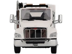 Peterbilt 536 Auto-Crane Titan 85-Body HC14-Crane Work Truck with Miller EnPak White 