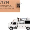 Peterbilt 536 Auto-Crane Titan85-Body HC14-Crane Work Truck with Miller EnPak White "Transport Series" 1/50 Diecast Model by Diecast Masters