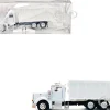 Peterbilt 367 Garbage Truck White 1/87 (HO) Plastic Model Car by Promotex