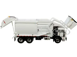 Peterbilt 520 Garbage Truck Wittke Front End Load Refuse Trash Bin White 1/34 Diecast Model First Gear 10-4193