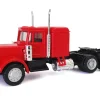 Peterbilt Long Tractor Red 1/87 (HO) Plastic Model Car by Promotex