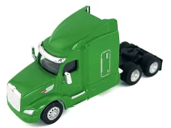 Peterbilt 579 Sleeper Cab Lime Green 1/87 (HO) Plastic Model Car by HO Logistics