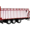 Peterbilt Truck Red Meyer Manufacturing 8126RT Boss Forage Box 1/64 Diecast Model SpecCast MEY002