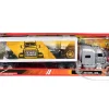 Peterbilt 389 Truck Silver Metallic with Dry Van Trailer "Trucker Keep The World Running" "Long Haul Truckers" Series 1/32 Diecast Model by New Ray