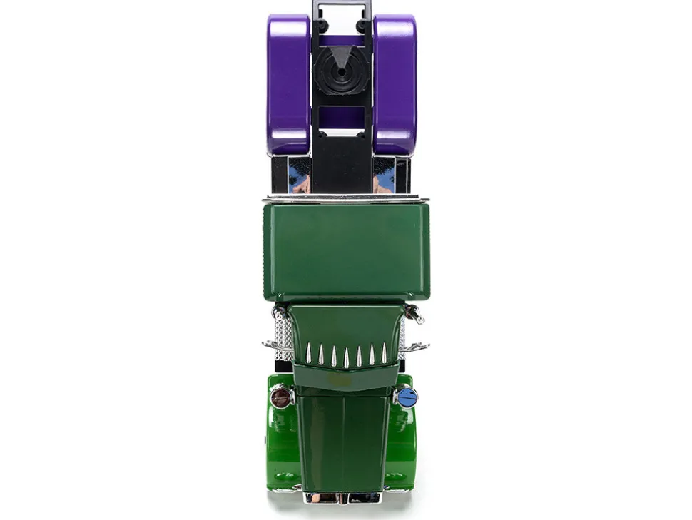 1992 Peterbilt 379 Truck Tractor Green Two Tone and Purple The Incredible Hulk Marvel Avengers Series Diecast Model Jada 35179