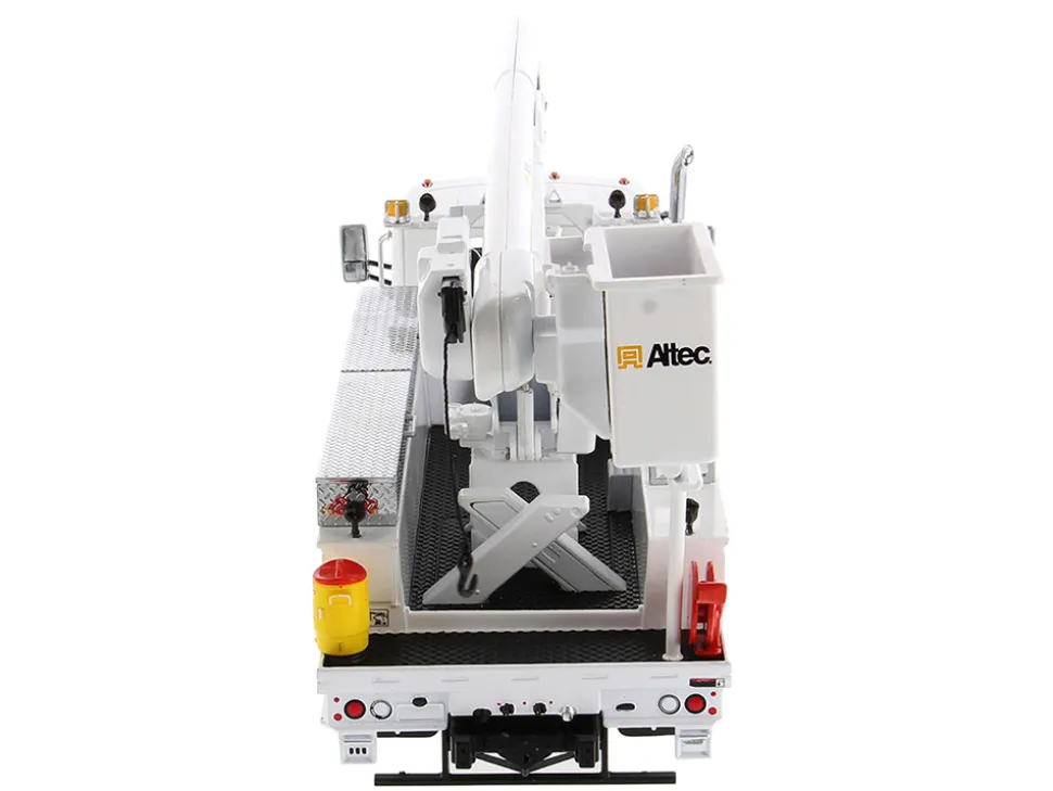 Peterbilt 536 Truck with Altec AA55 Aerial Service Body White Transport Series 1/32 Diecast Model Diecast Masters 71105