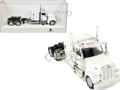 Peterbilt 589 Truck with 72 Inch Sleeper White 1/87 (HO) Plastic Model Car by HO Logistics