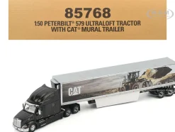 Peterbilt 579 UltraLoft Truck Tractor Black Metallic with 