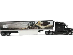 Peterbilt 579 UltraLoft Truck Tractor Black Metallic with 