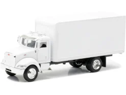 Peterbilt Utility 335 Box Truck White 1/43 Diecast Model New Ray 15803D